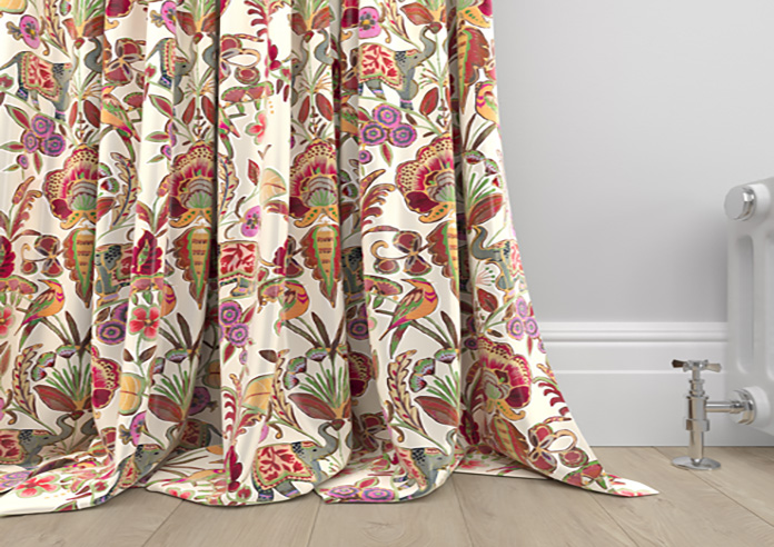 Bangalore Faux Silk, Maroon - Made to Measure Curtain - Image 6